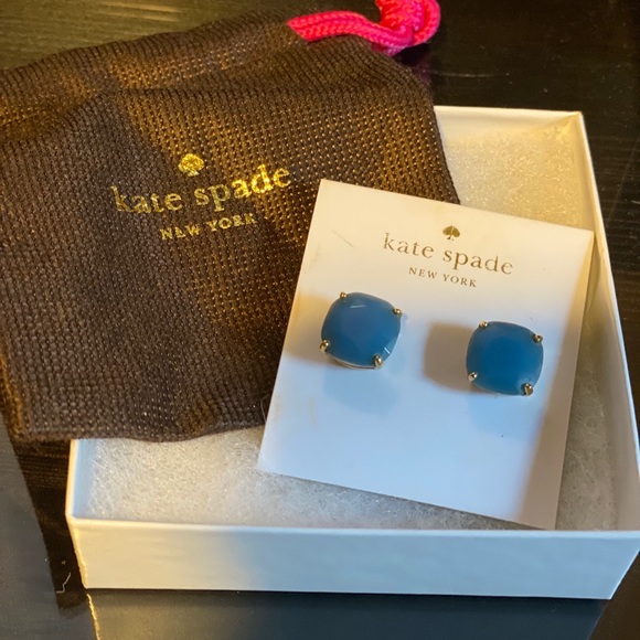 kate spade Jewelry - Kate spade blue stud earrings